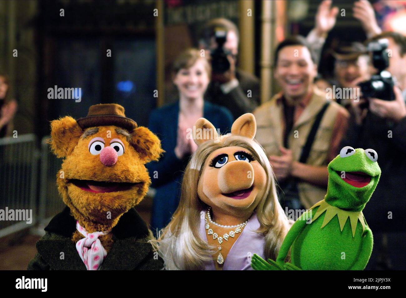 BEAR,PIGGY,FROG, THE MUPPETS, 2011 Stock Photo