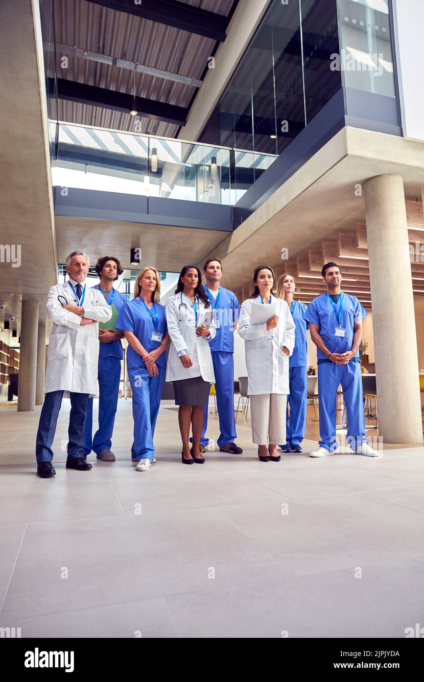 hospital, staff, group picture, clinic, hospitals, medical center, staffs, group pictures Stock Photo