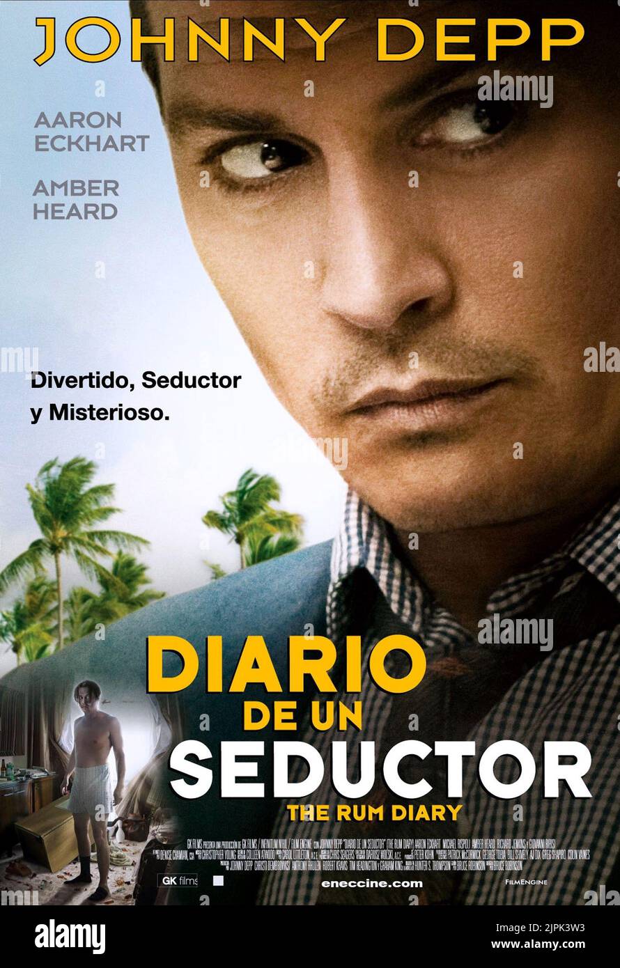 JOHNNY DEPP POSTER, THE RUM DIARY, 2011 Stock Photo Alamy