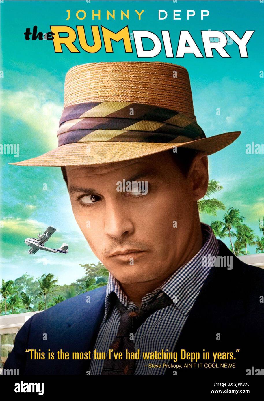 JOHNNY DEPP POSTER, THE RUM DIARY, 2011 Stock Photo Alamy