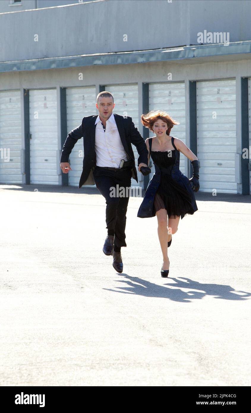 Amanda seyfried justin timberlake in time 2011 stock photo alamy