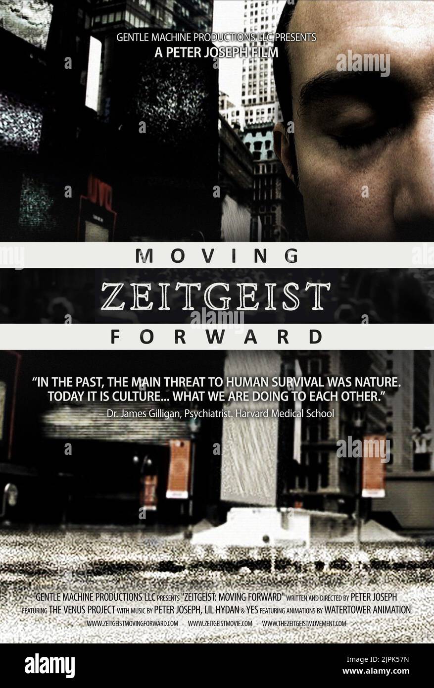 MOVIE POSTER, ZEITGEIST: MOVING FORWARD, 2011 Stock Photo