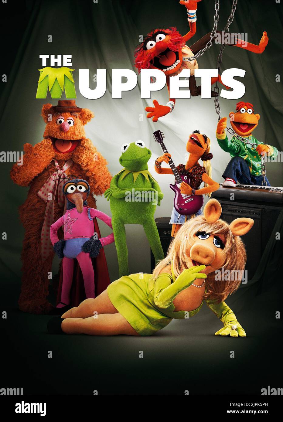 FOZZIE BEAR, GONZO, KERMIT THE FROG, ANIMAL, MISS PIGGY, SCOOTER, THE MUPPETS, 2011 Stock Photo
