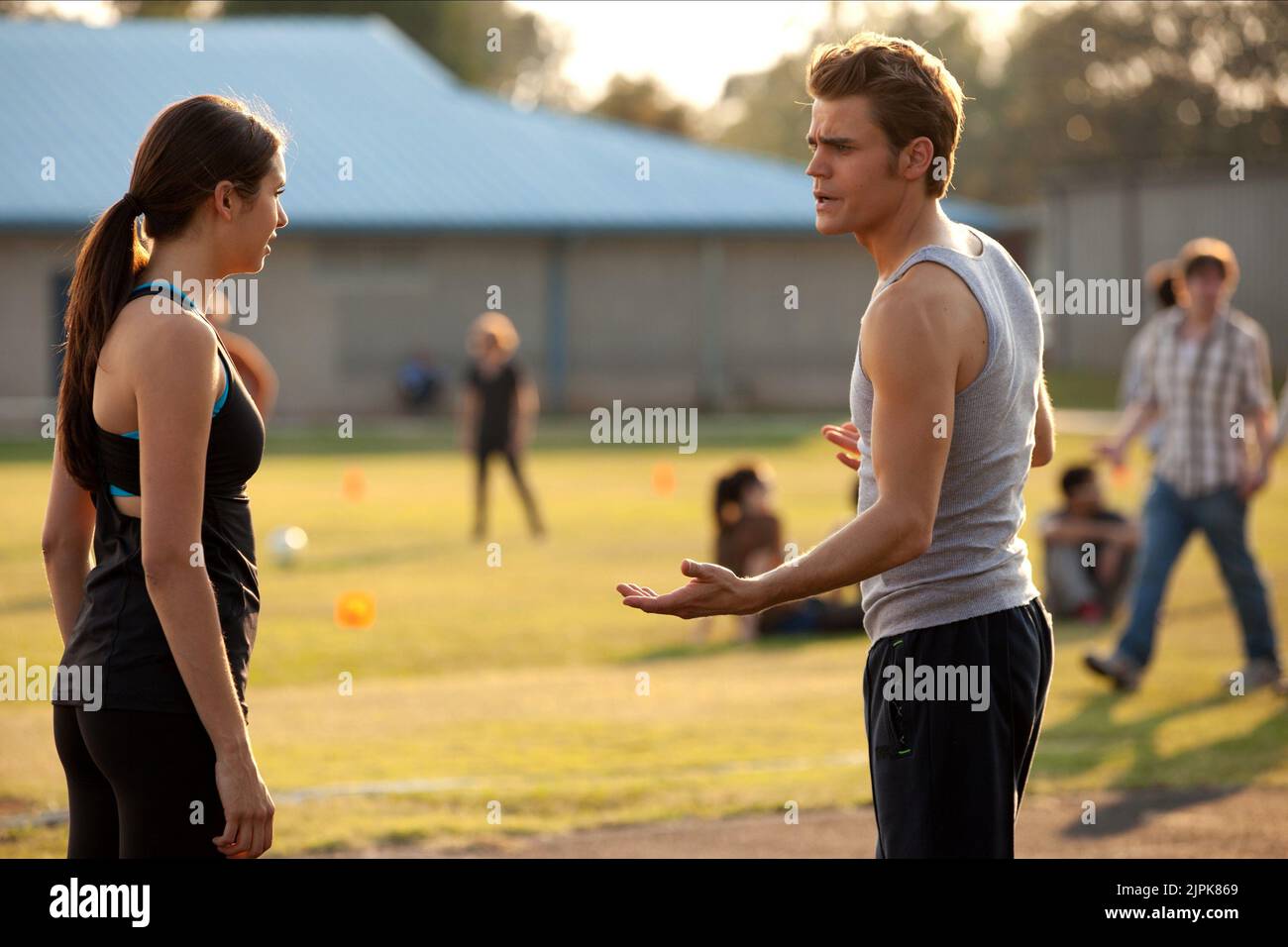 NINA DOBREV, PAUL WESLEY, THE VAMPIRE DIARIES : SEASON 3, 2011 Stock Photo