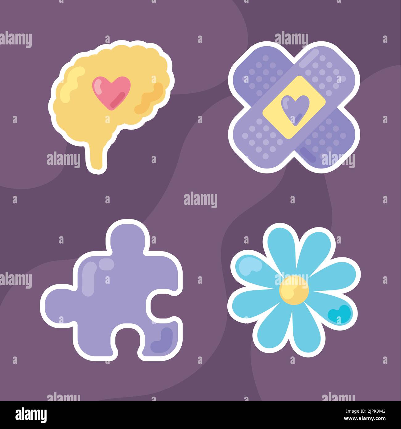 Mental Health Day, icons set Stock Vector Image & Art - Alamy