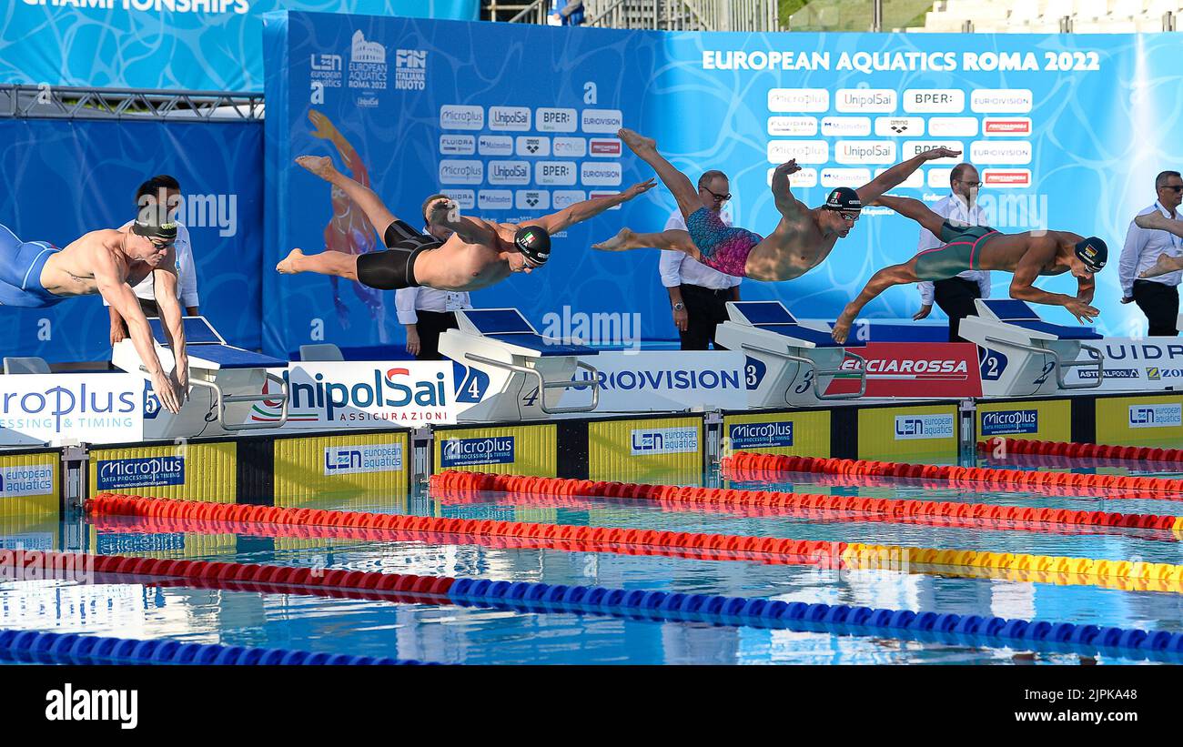 Final men 50m breaststroke hi-res stock photography and images - Alamy
