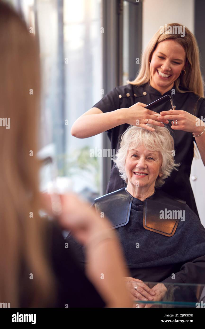 senior, customer, hairdresser, haircut, elderly, old, seniors, client