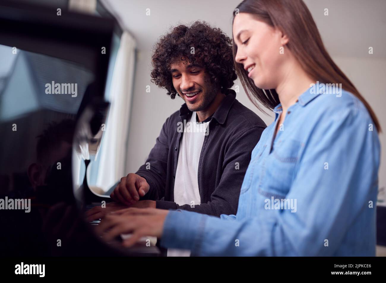 home, learning, piano, teaching, homes, pianos Stock Photo Alamy