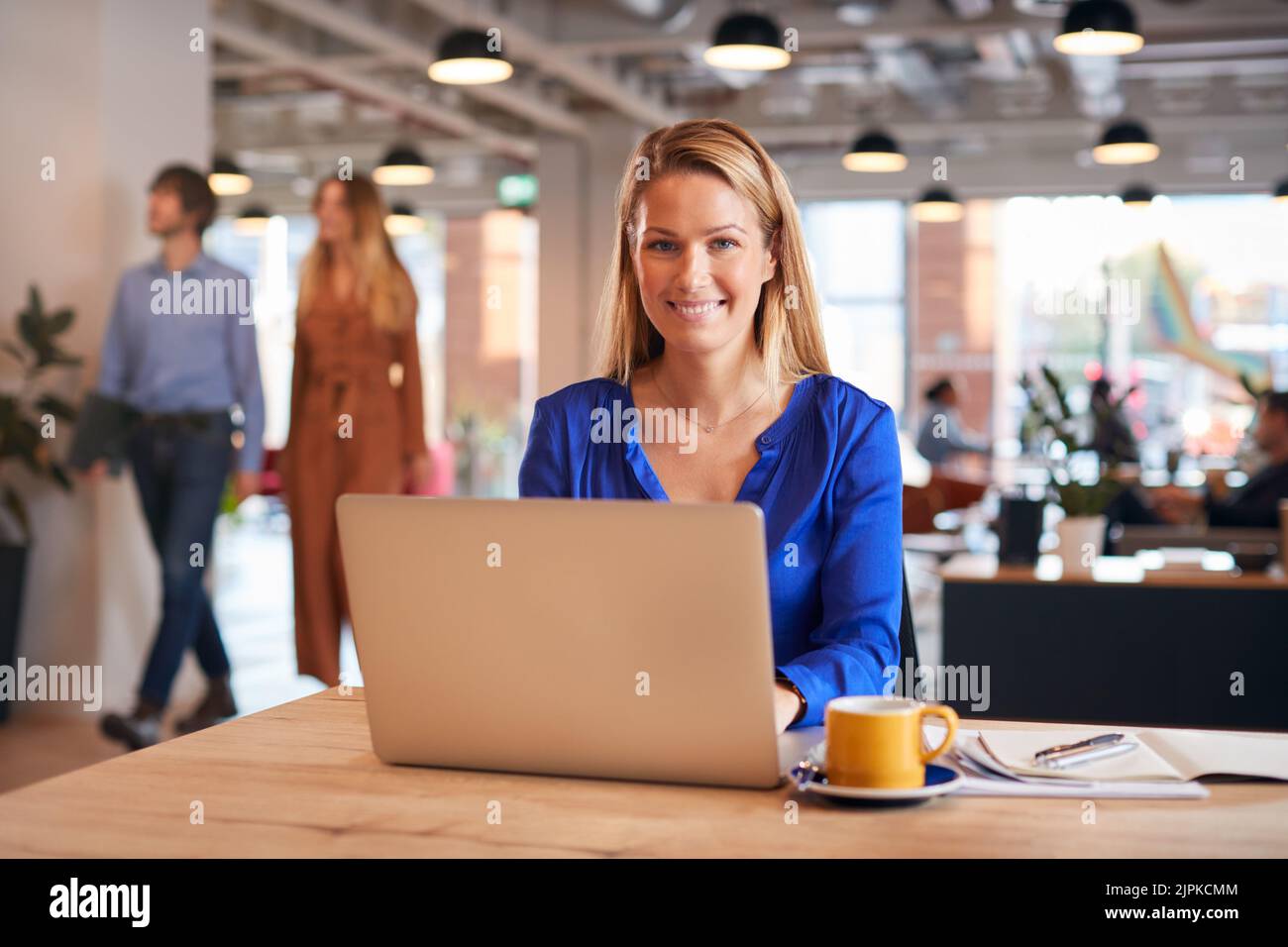 desk, staff, open plan office, desks, staffs, offices Stock Photo Alamy