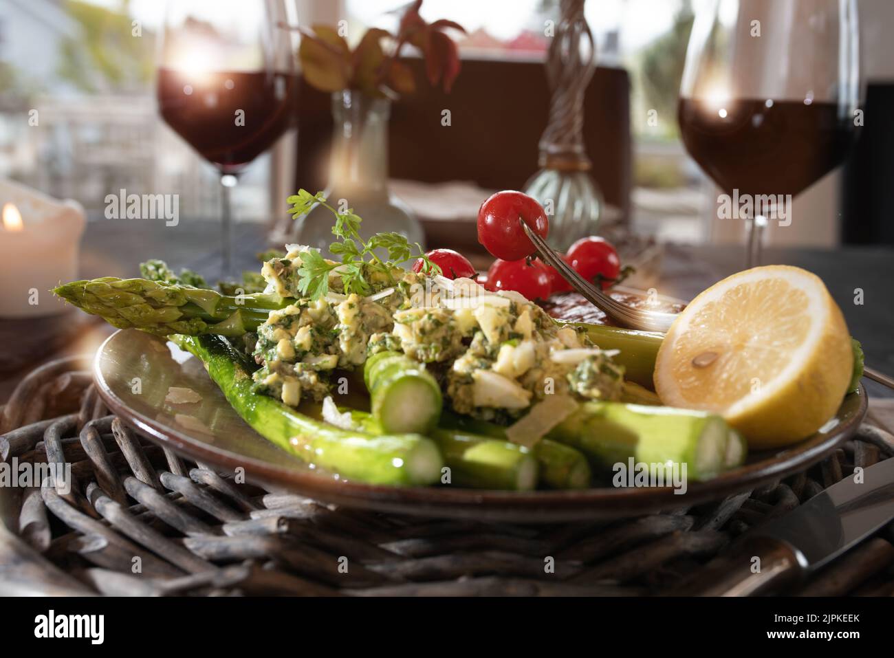 potato salad, asparagus, appetizer, potato salads, asparagus spear