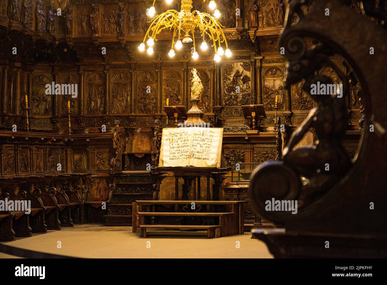Inner cloister, clergy meeting conclave Stock Photo