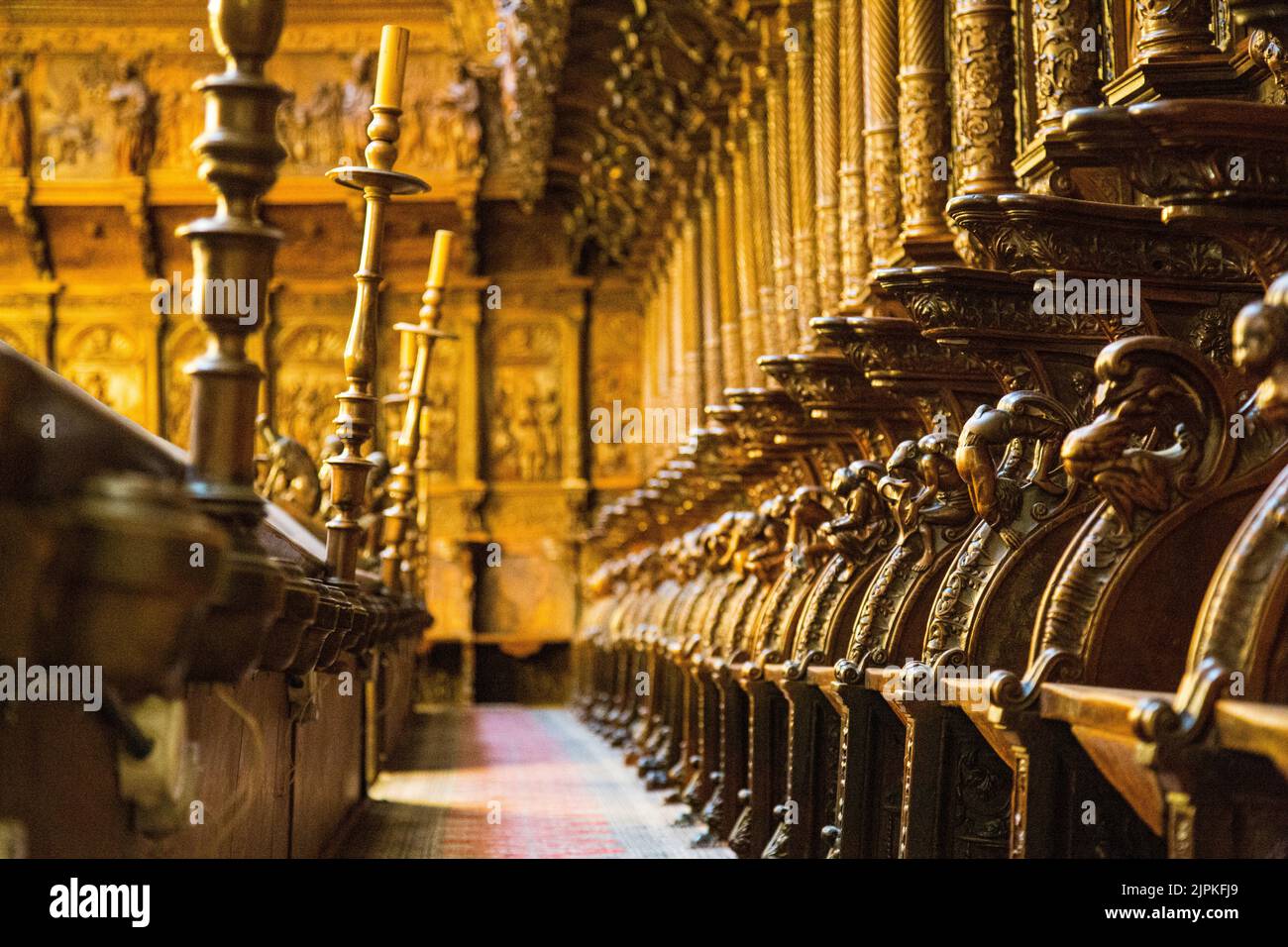 Inner cloister, clergy meeting conclave Stock Photo
