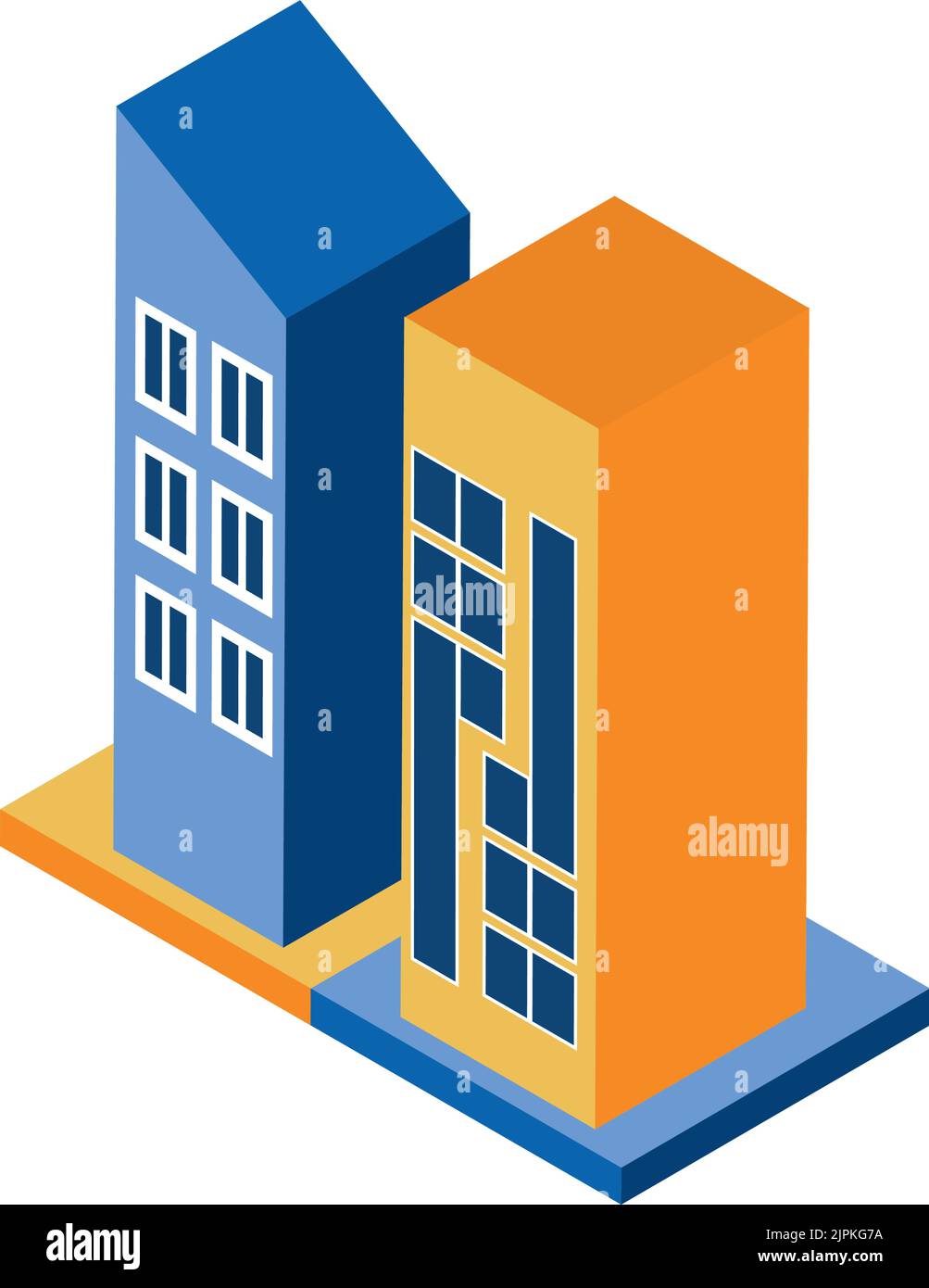 isometric building city Stock Vector Image & Art - Alamy