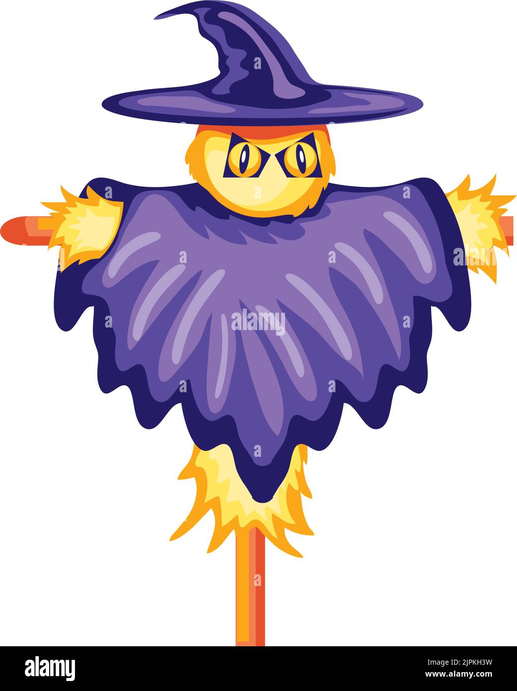 halloween pumpkin scarecrow Stock Vector Image & Art - Alamy
