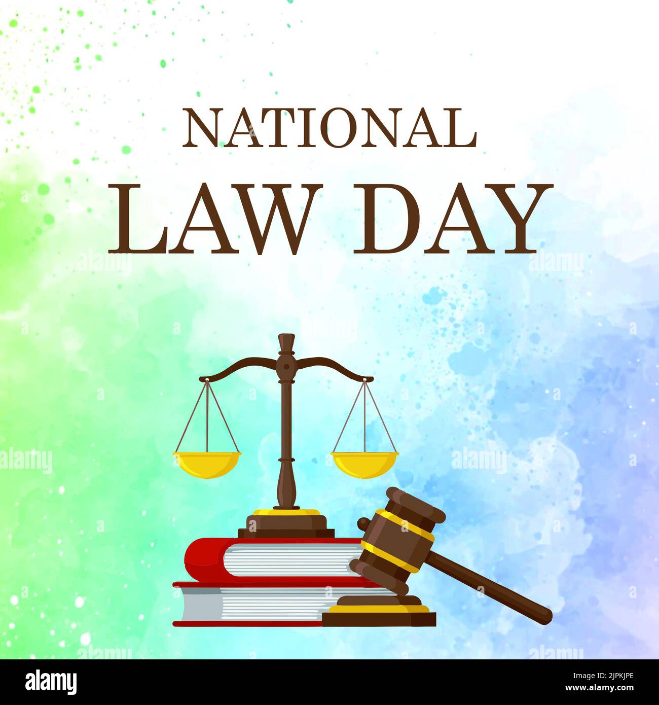 National Law Day greetings illustration Stock Photo Alamy