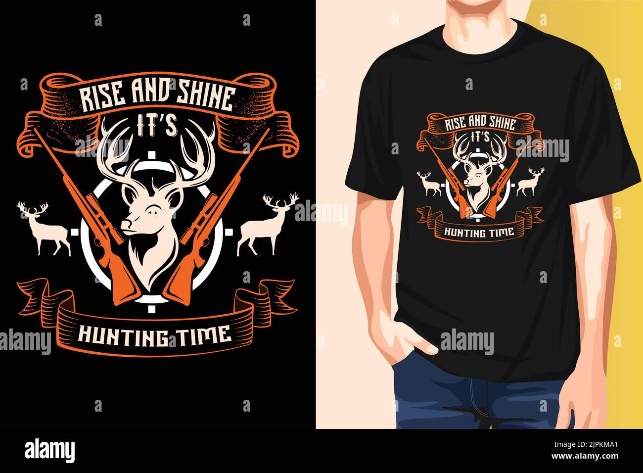 Hunting T shirt Design Stock Vector Image & Art Alamy