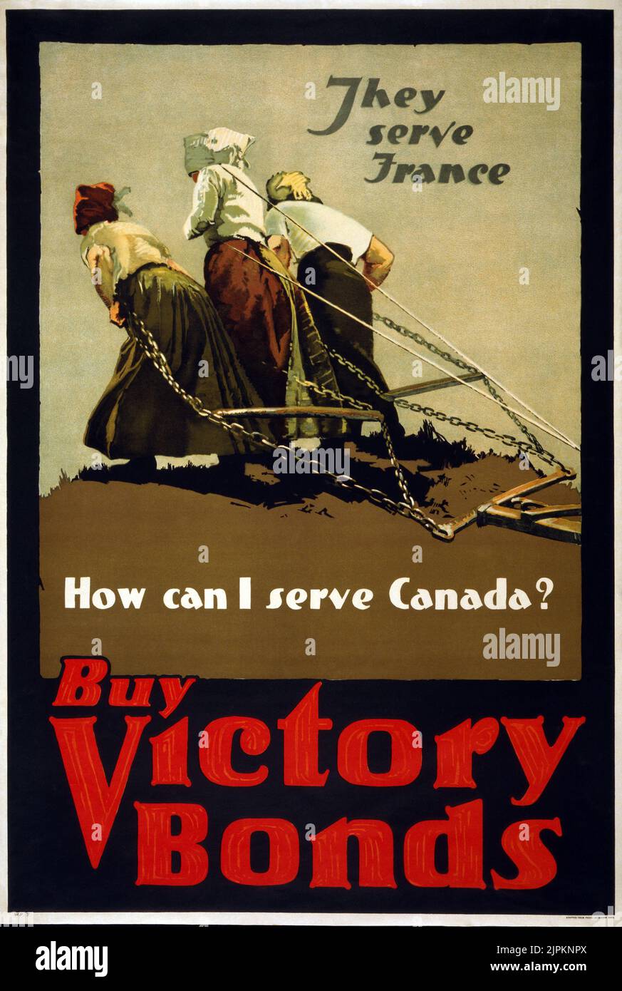 Canada WWI - Buy Victory Bonds - The Great War bonds. Three women ...