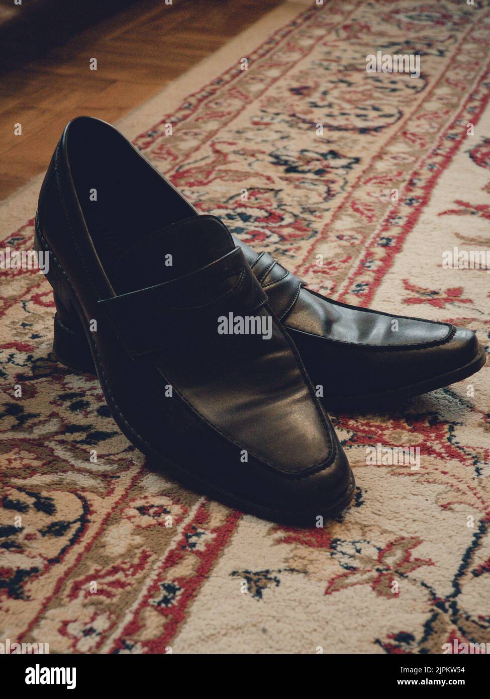 Shoes on the floor Stock Photo Alamy