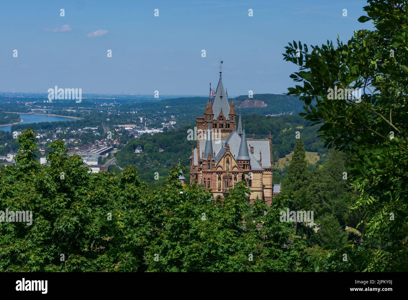 Dragon Castle Drachenburg in Koenigswinter near Bonn Germany Stock