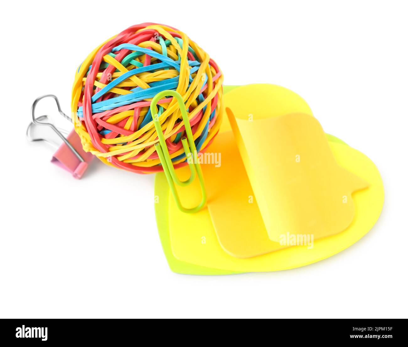 Stationery paperclips sticky Cut Out Stock Images & Pictures Alamy