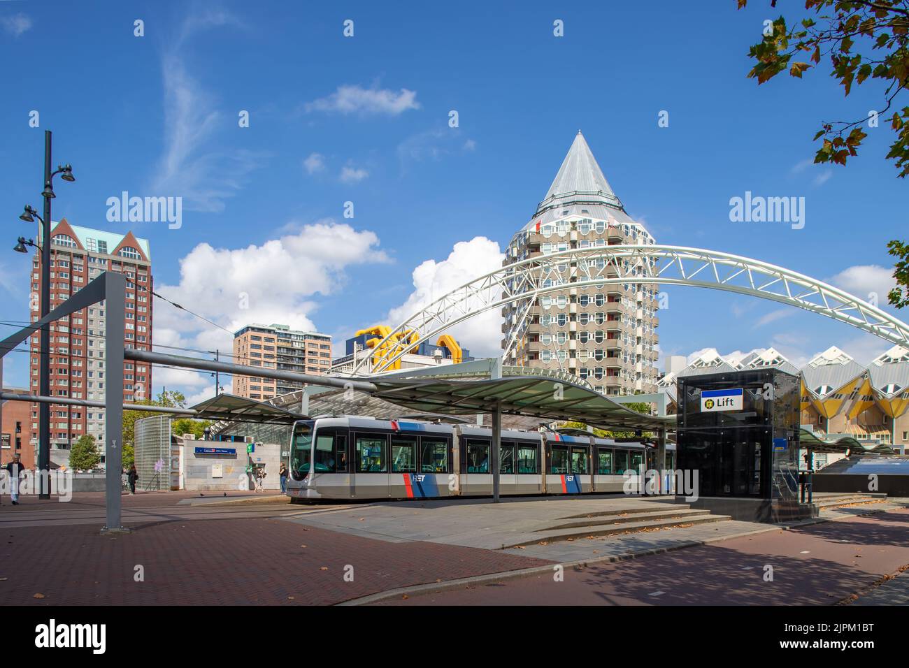 The Blaak station, Rotterdam, subway and railway station, the Netherlands Stock Photo