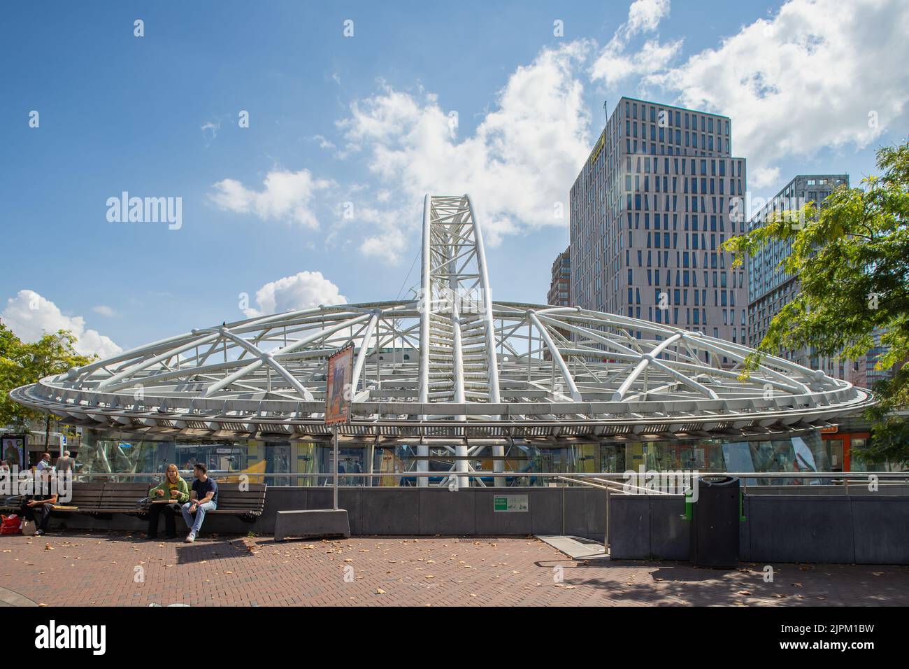 The Blaak station, Rotterdam, subway and railway station, the Netherlands Stock Photo