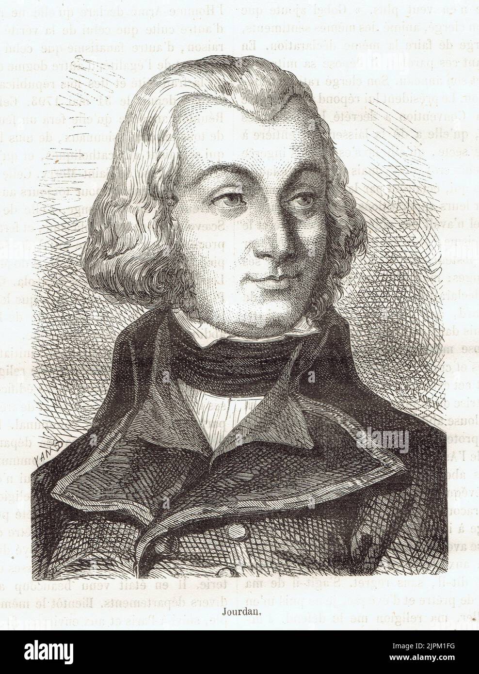 Jean Baptiste Jourdan, maréchal d'Empire Stock Photo