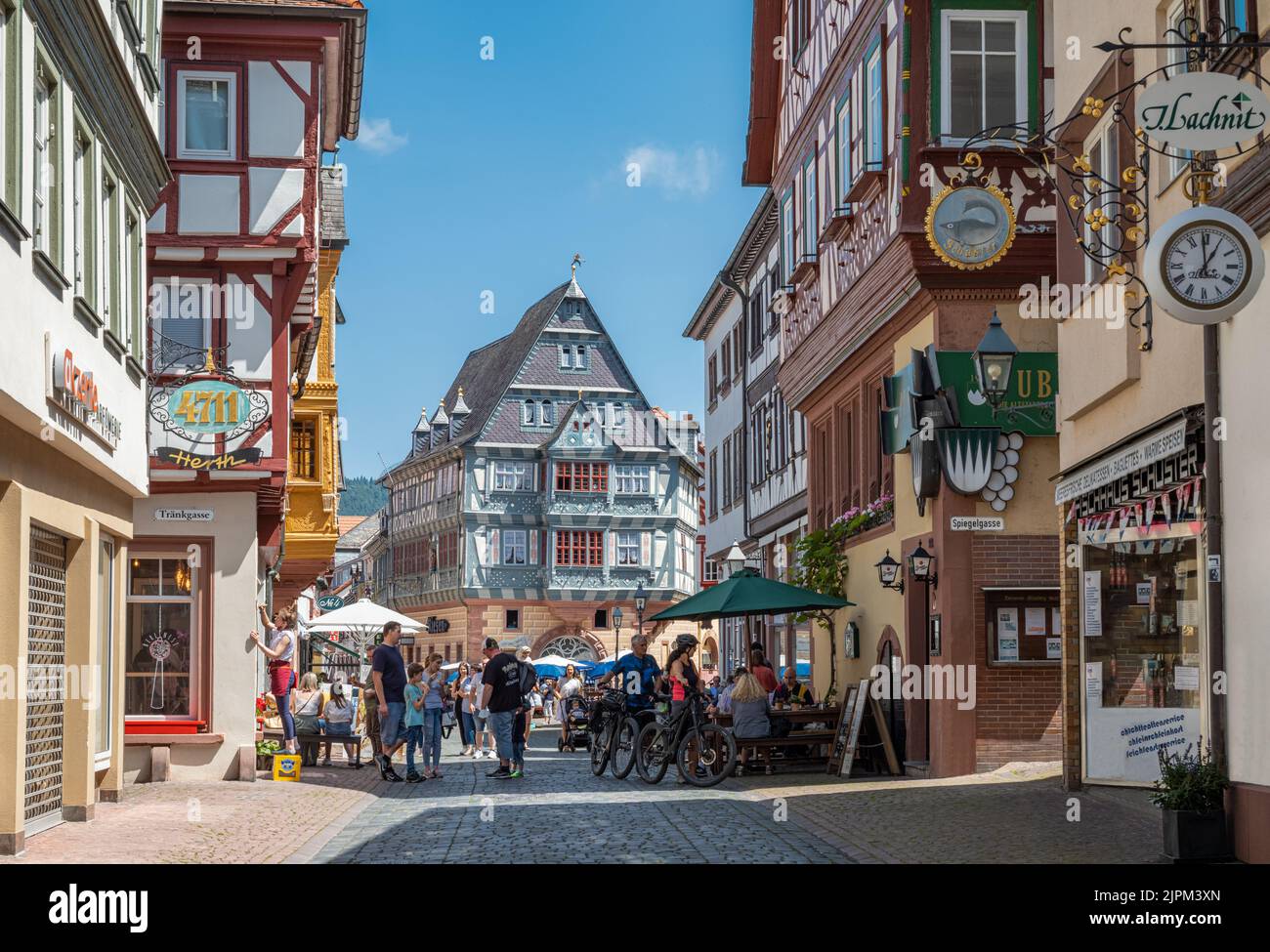 Miltenberg Germany July 18 2021 View Of The Main Street With The 