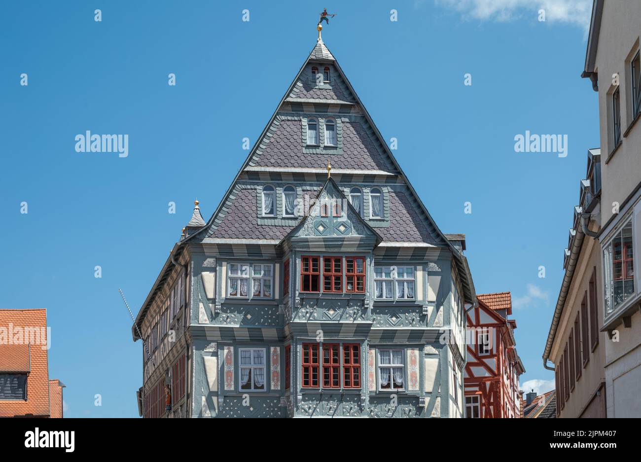 Miltenberg Germany July 18 2021 View Of The Giant Inn Facade the 
