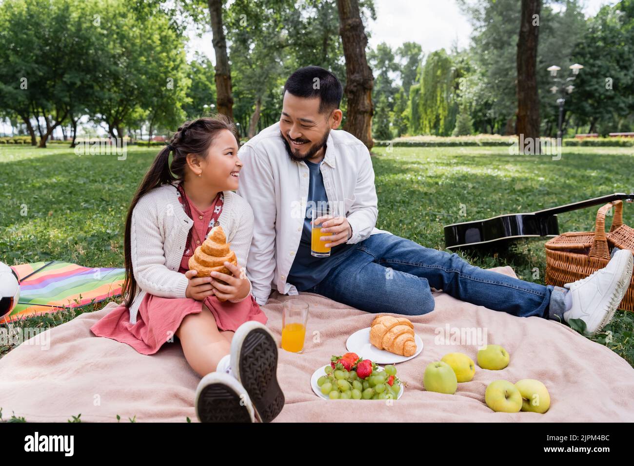 Asian family picnic in park hi-res stock photography and images - Alamy
