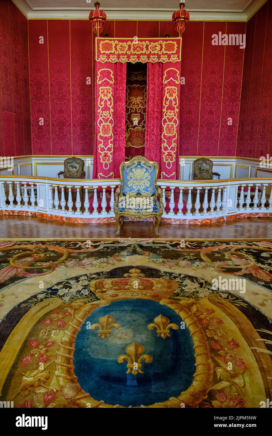 France, Loir-et-Cher (41), Loire Valley listed as World Heritage by UNESCO, Chambord, Chambord castle, parade room Stock Photo