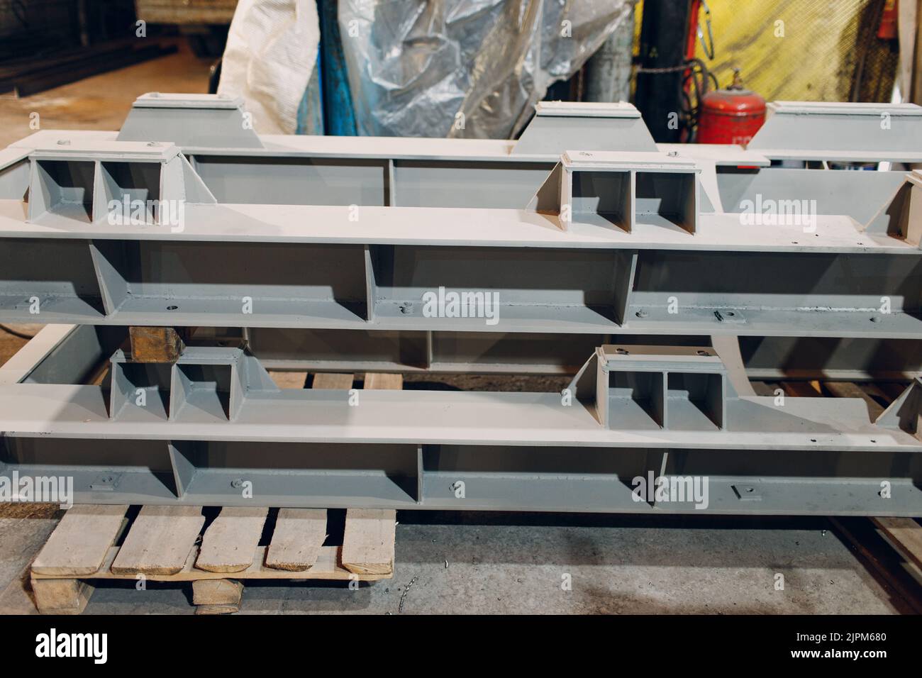 Rust proof brand new painted primer paint steel metal construction on