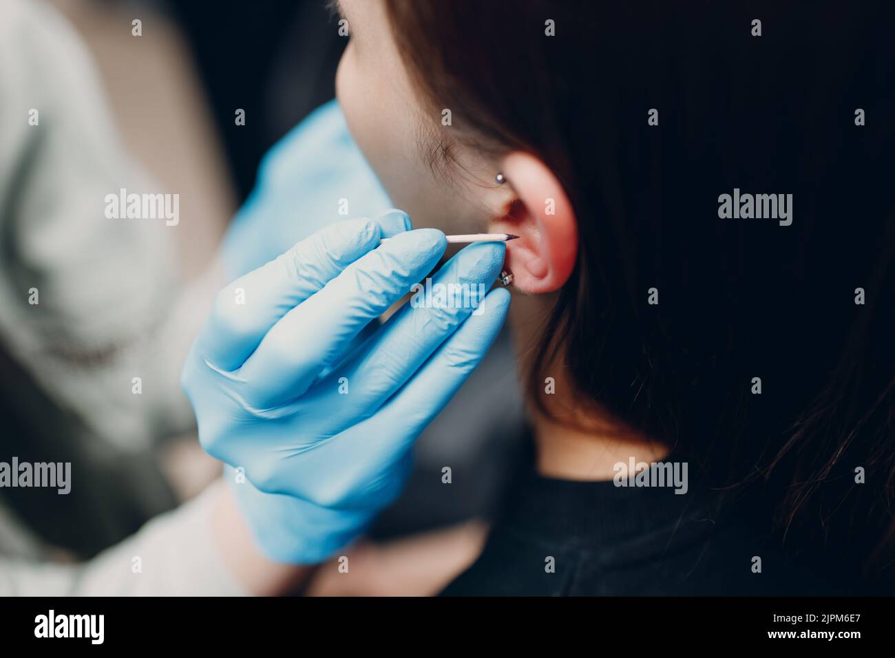 Ear piercings hires stock photography and images Alamy