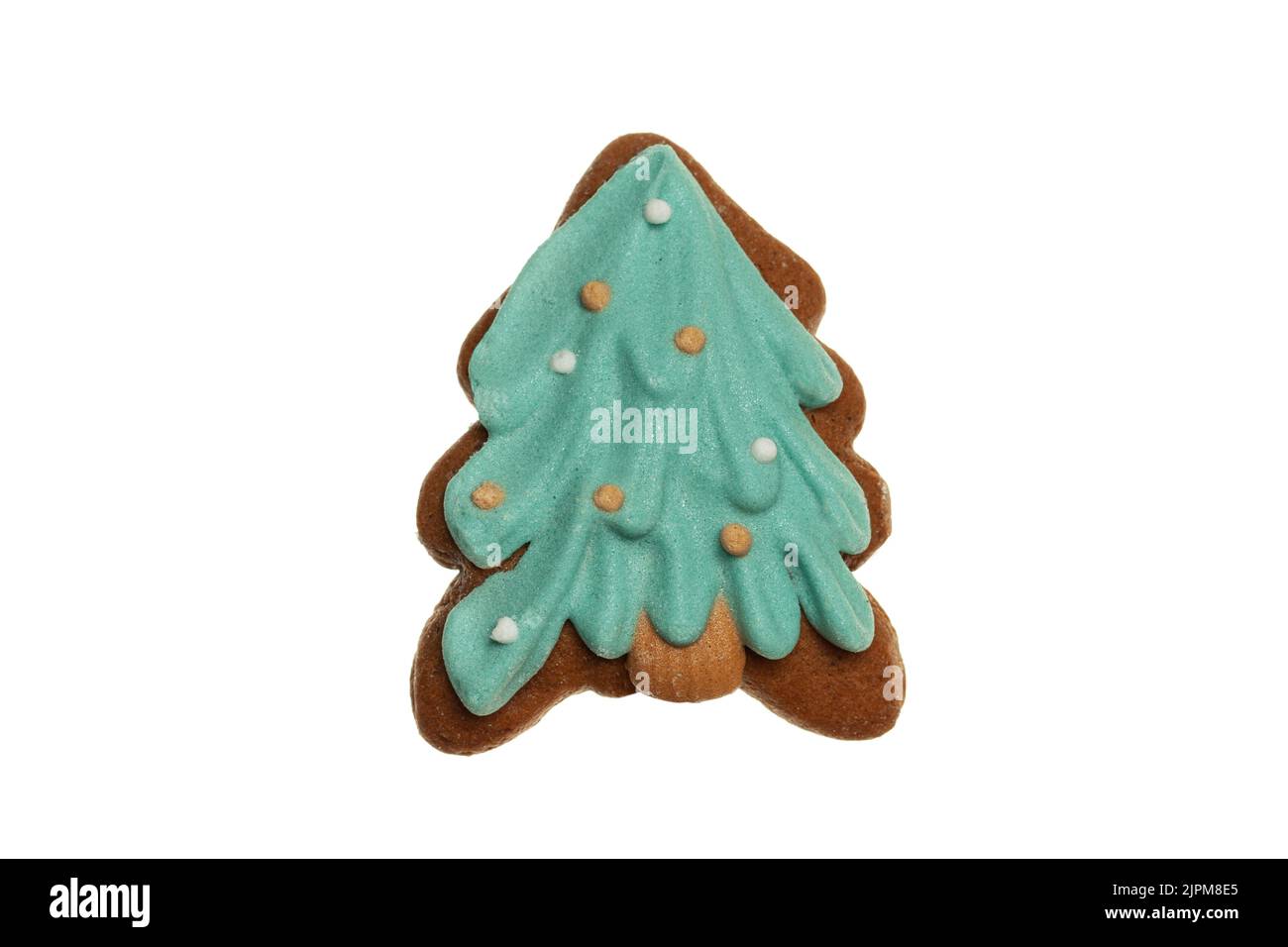 Christmas tree gingerbread isolated on white background Stock Photo - Alamy