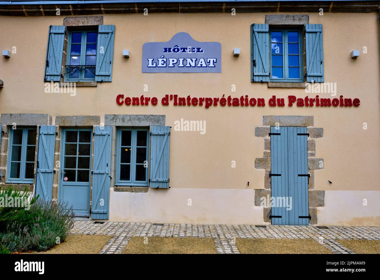 France, Creuse (23), Crozant, heritage interpretation center Stock Photo