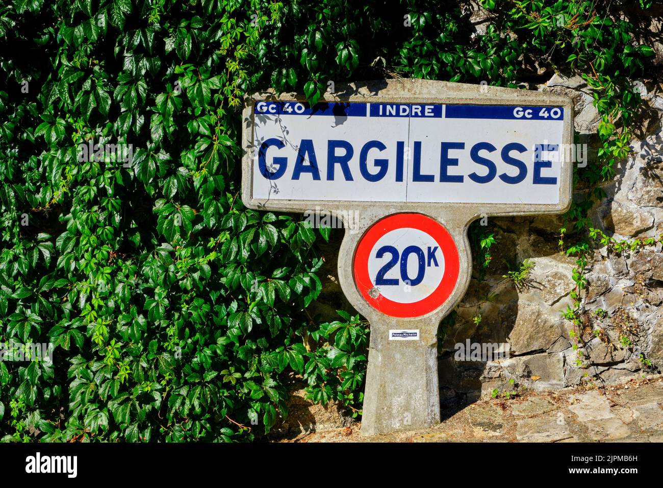 France, Indre (36), Creuse valley, Gargilesse-Dampierre, The most beautiful villages of France Stock Photo
