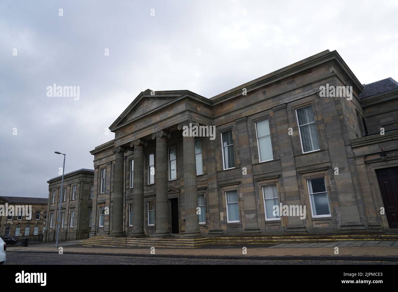 General view of Hamilton Sheriff Court. Picture date Friday August 19