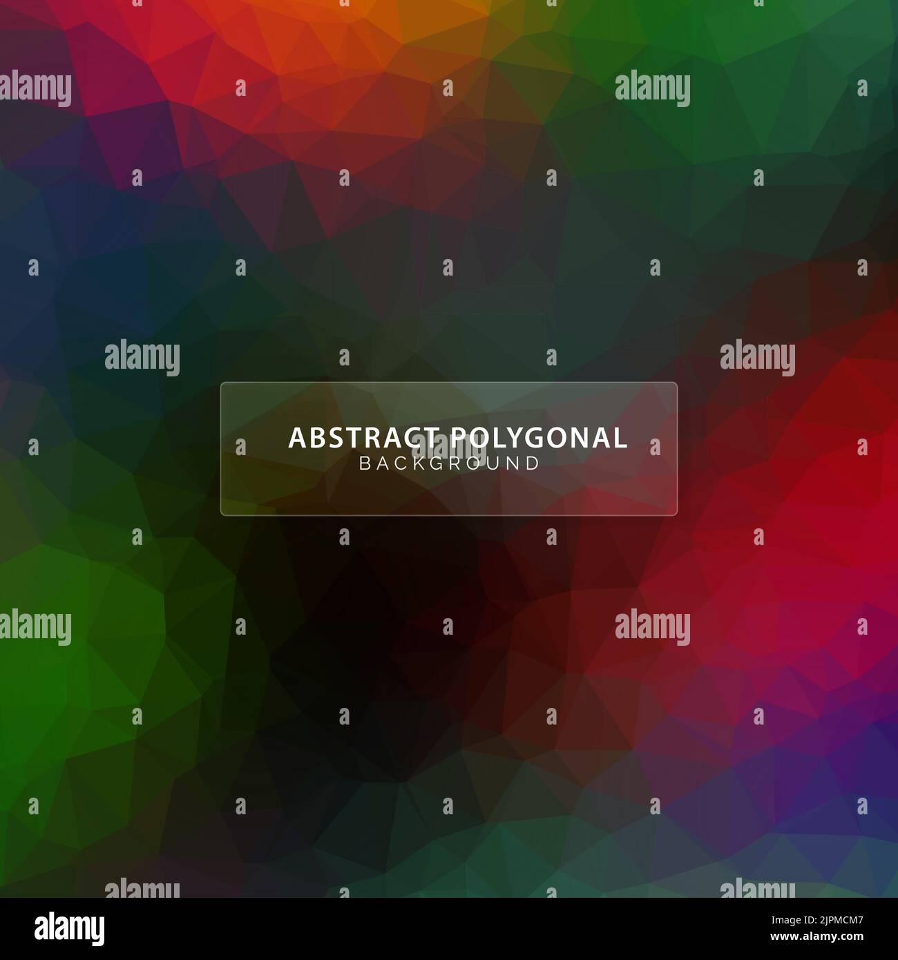 Colorful low poly polygonal background design Stock Vector