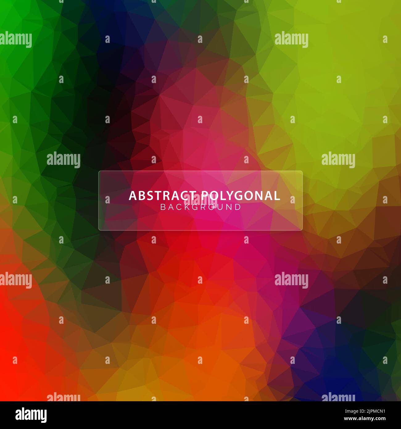 Colorful low poly polygonal background design Stock Vector