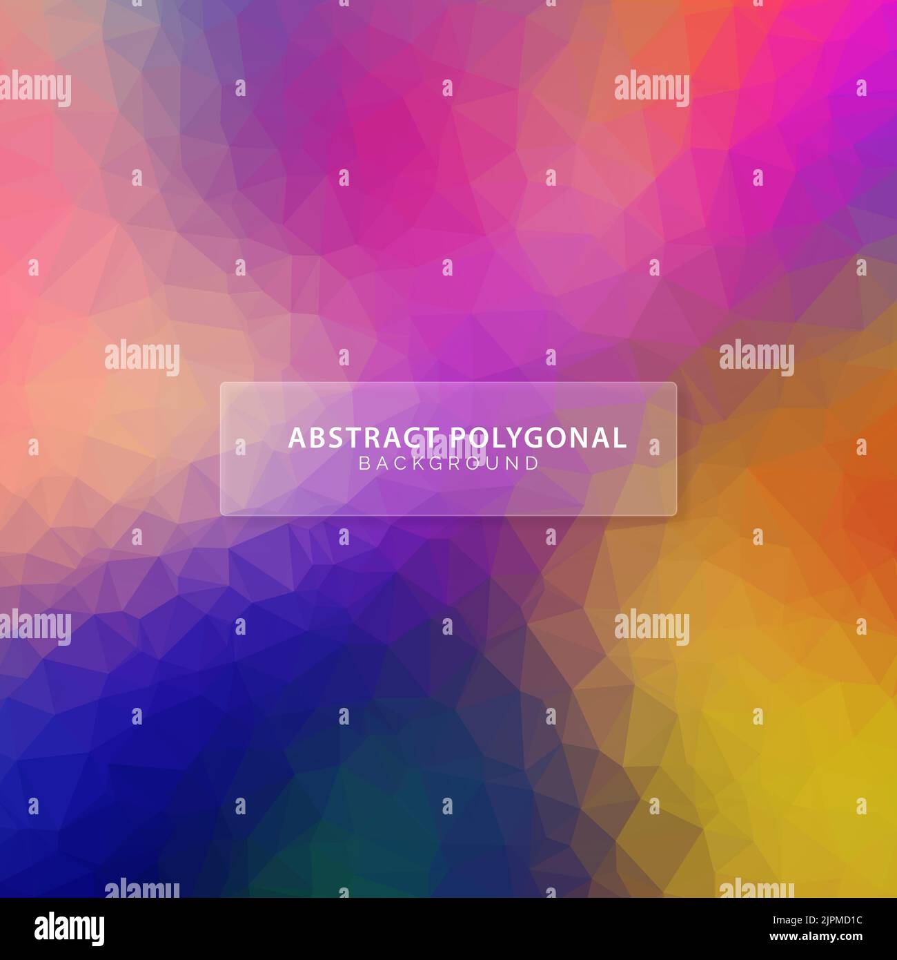 Abstract colorful low poly geometric background design Stock Vector