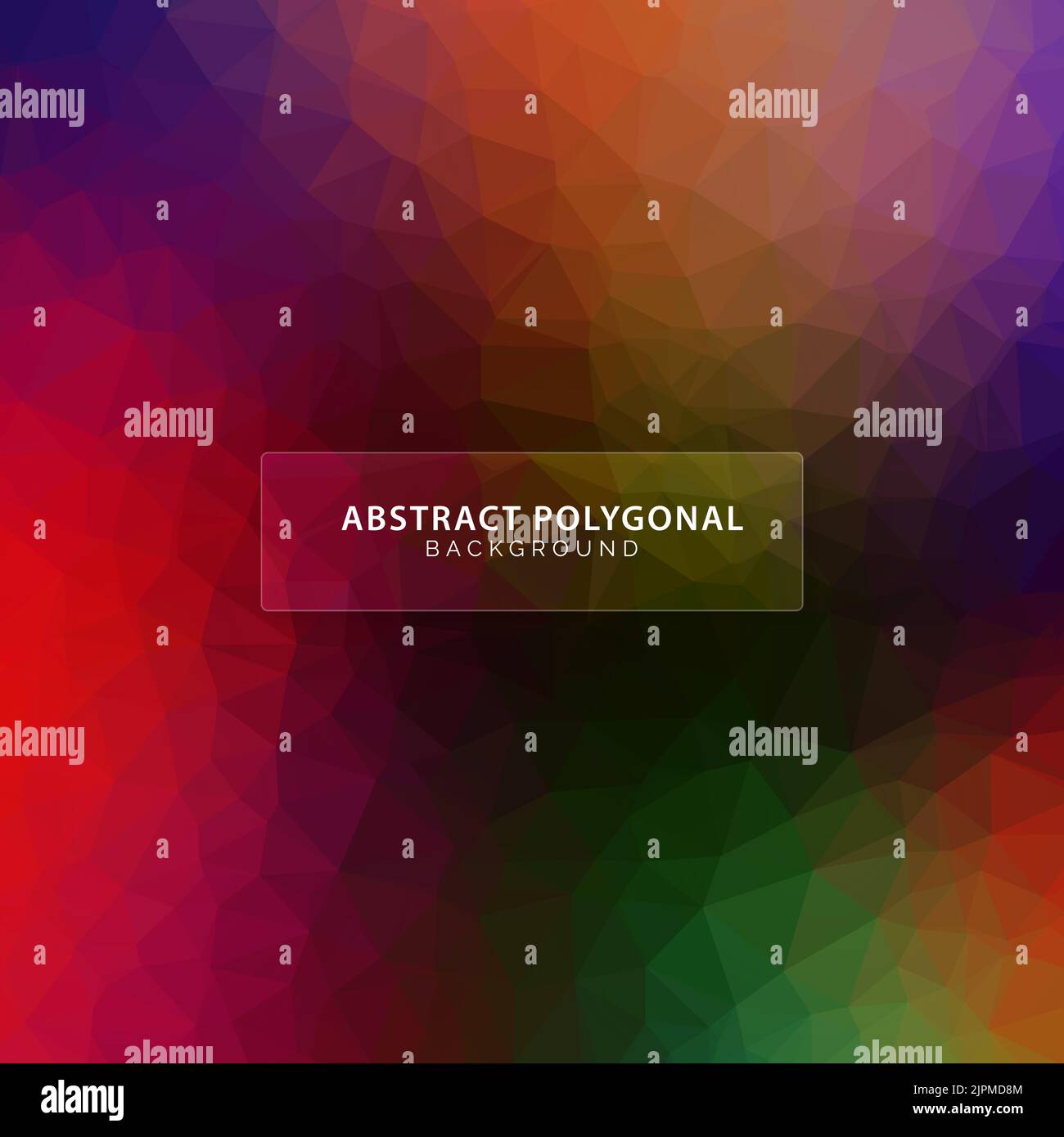 Colorful low poly polygonal background design Stock Vector