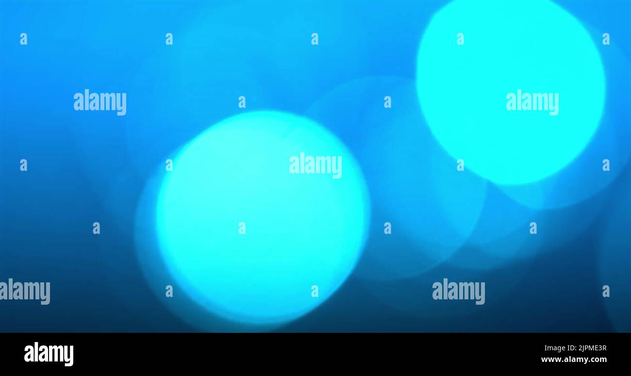 Image of snowflakes falling and spot lights on blue background Stock ...