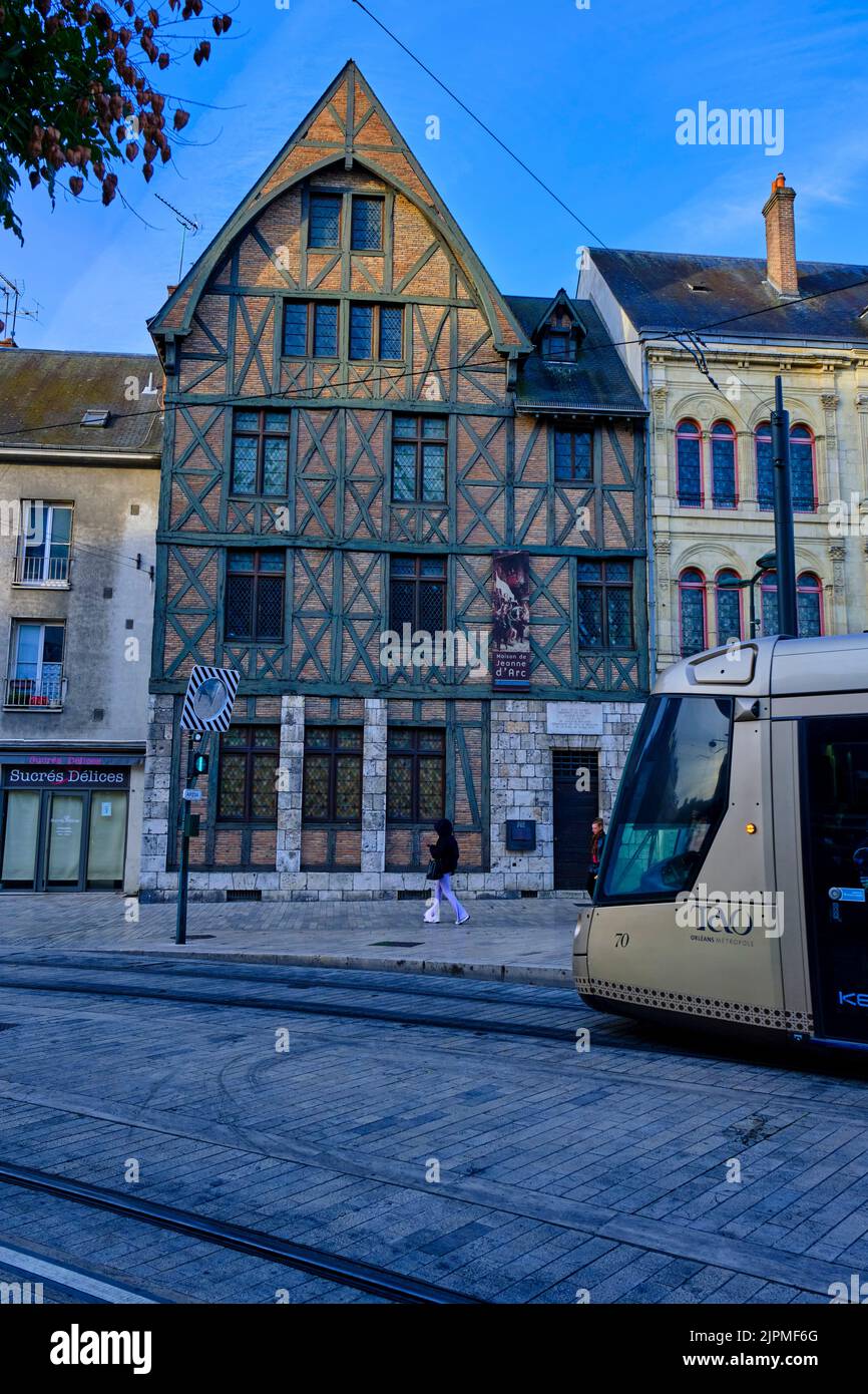 France, Loiret, Orleans, Jeanne d'Arc house Stock Photo Alamy