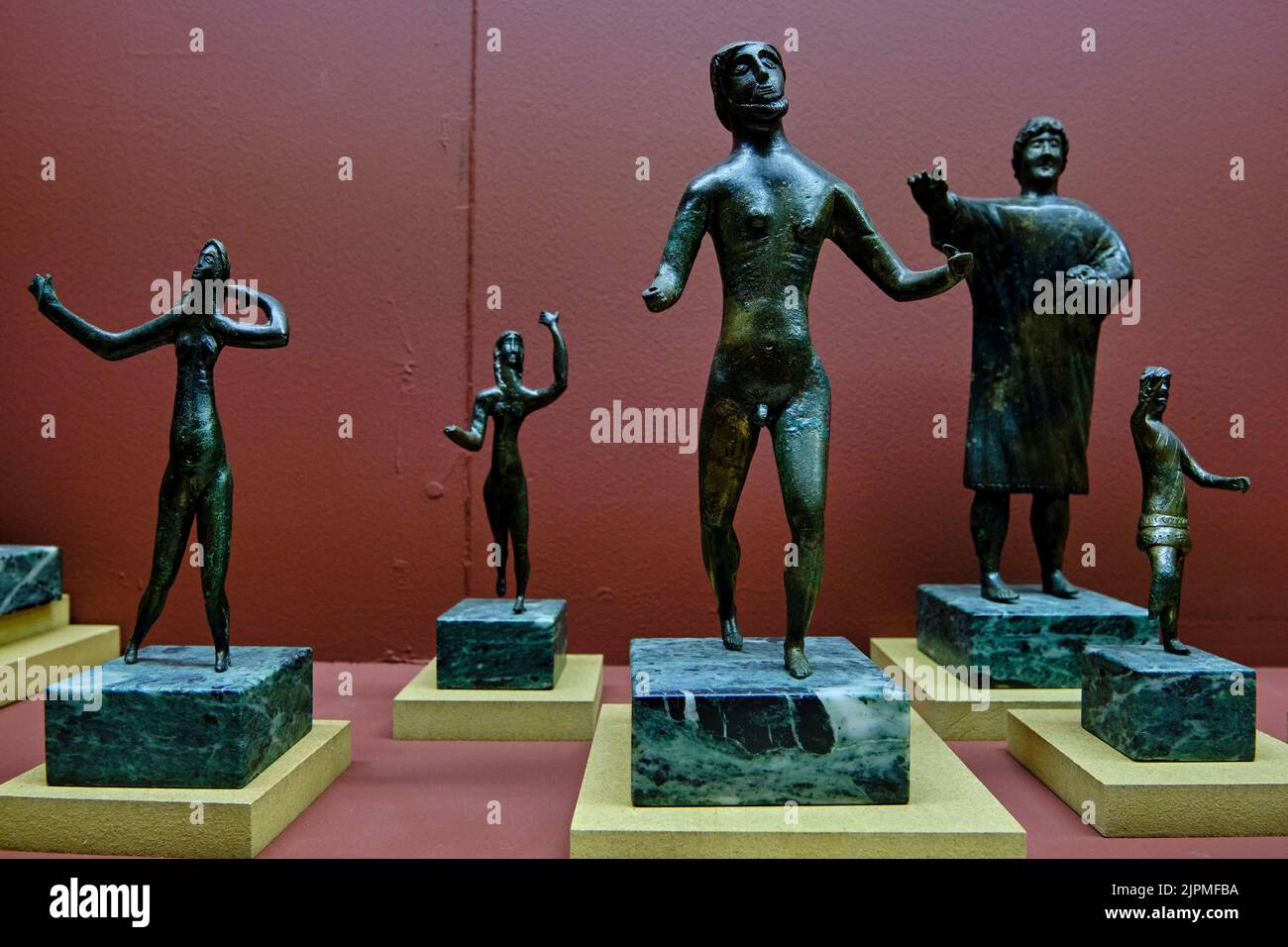France, Region Centre-Val de Loire, Loiret (45), Orleans, Hotel Cabu, Museum of History and Archeology of Orleans, statuette of the 1st century BC. Stock Photo