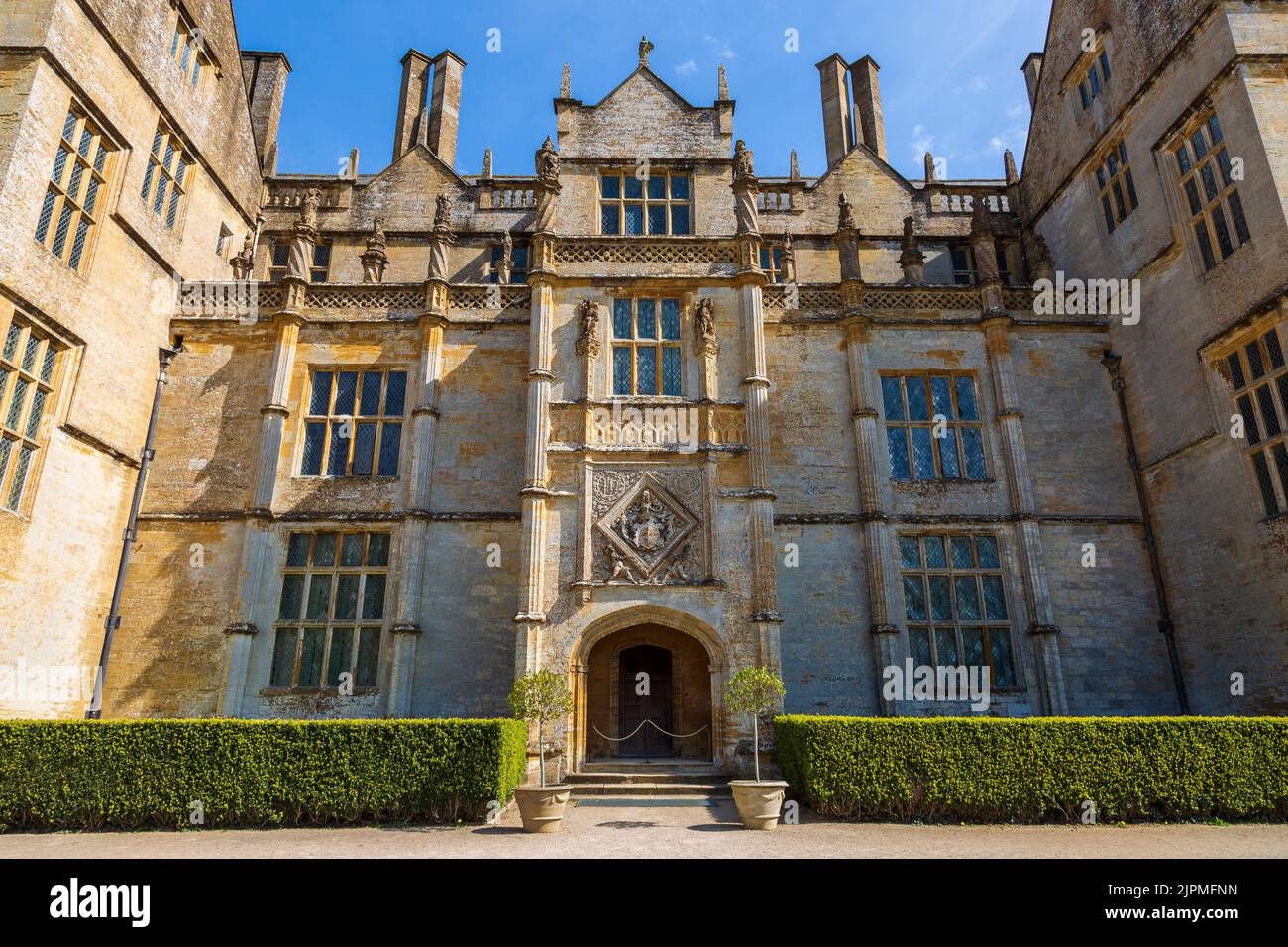 The entrance to Montacute House, Somerset, England Stock Photo