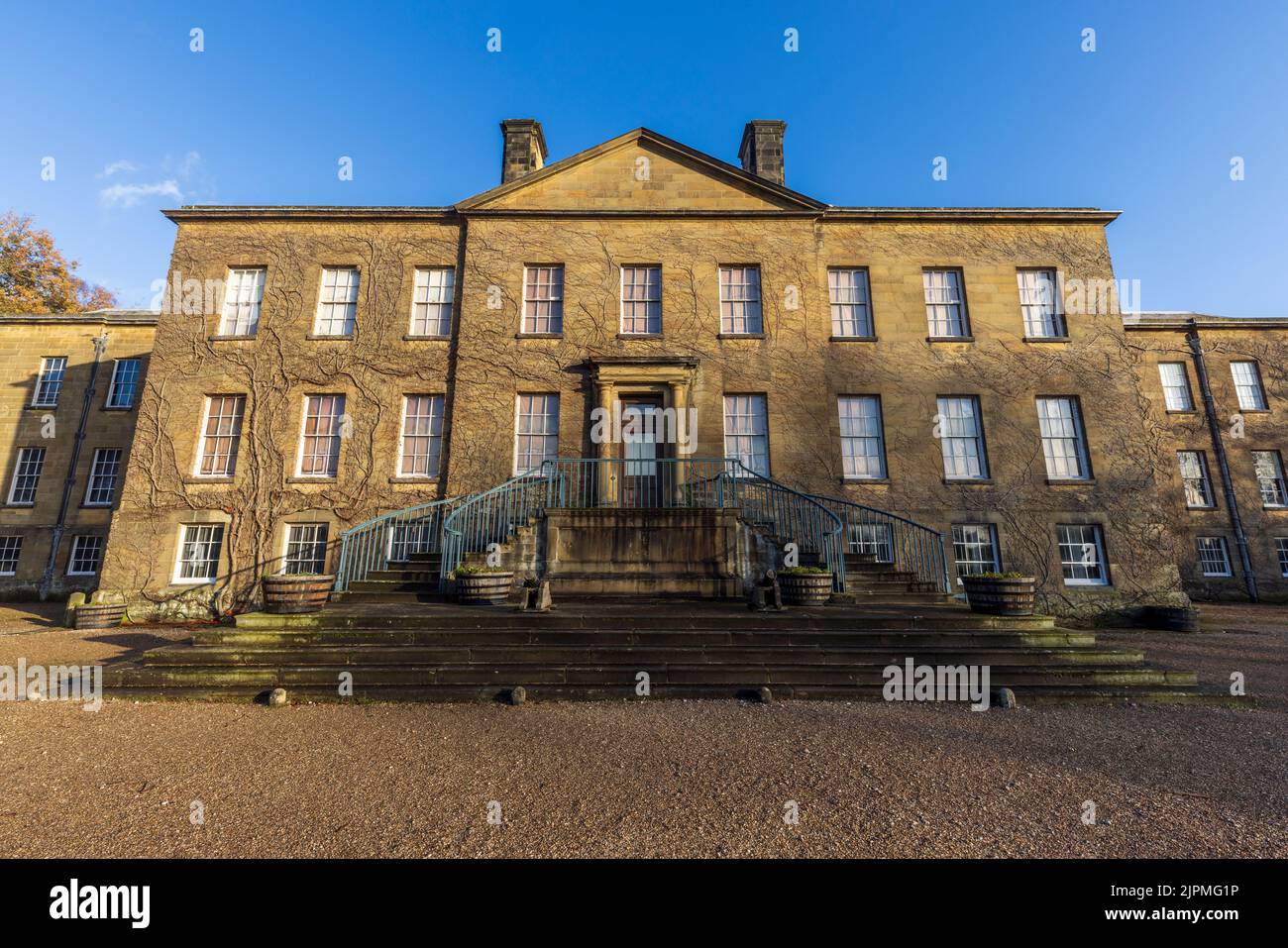 Erddig Country House in the winter sun, Wrexham, North Wales Stock Photo
