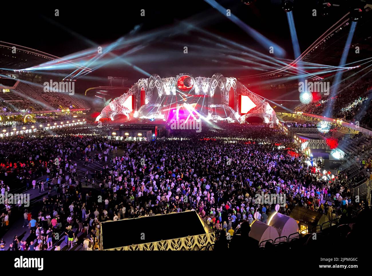 Untold Festival is the biggest music festival in Romania Stock Photo