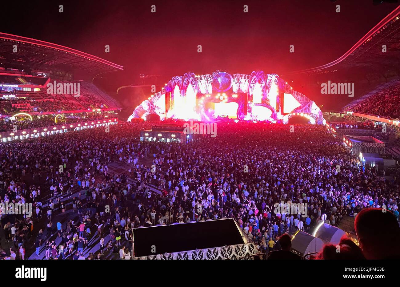 Untold Festival is the biggest music festival in Romania Stock Photo