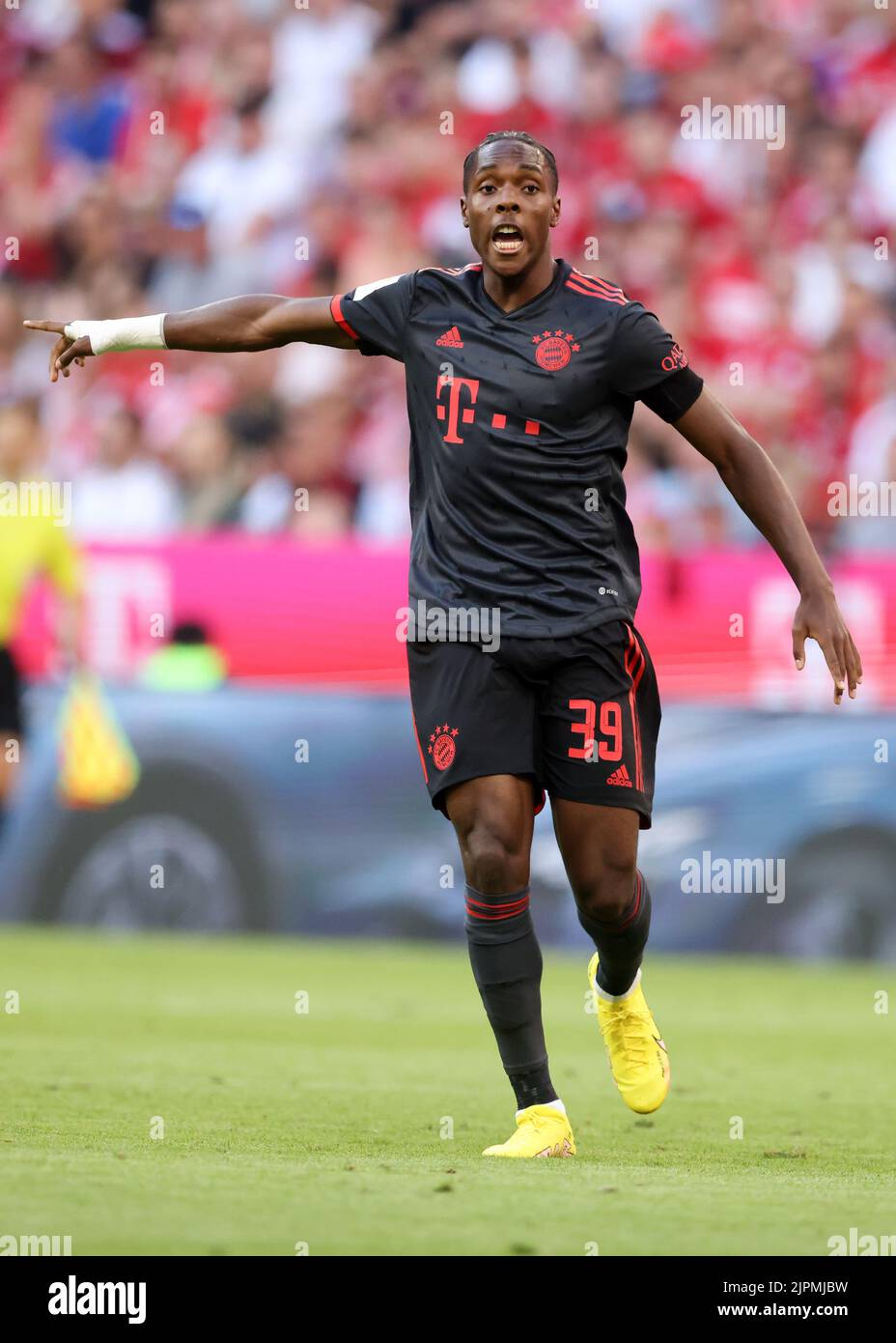 Mathys Tel of FC Bayern Muenchen FC Bayern München - VfL Wolfsburg ...