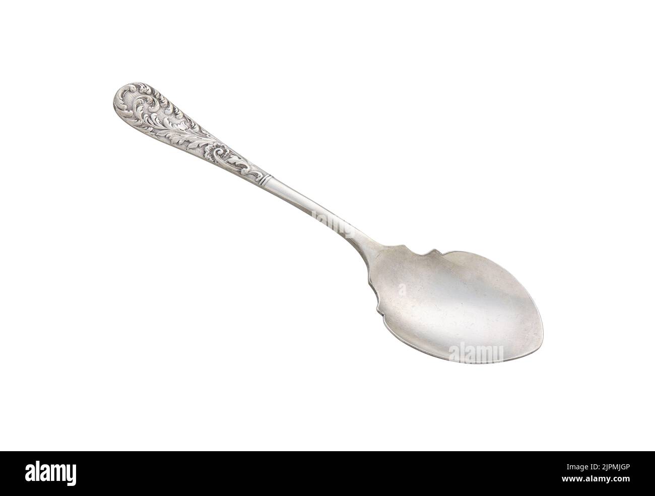 Metal dessert spoon, cut out, photo stacking Stock Photo Alamy